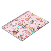 Cute Kawaii Ice Cream Imprimer Journal du Carnet (Côté gauche)