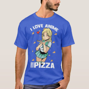 Cute Kawaii - ik hou van Anime en Pizza - Otaku Gi T-shirt