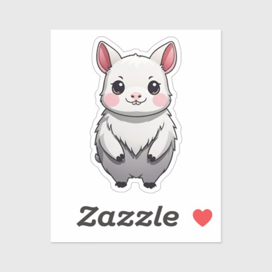Cute Kawaii Inspiré 6 - Capybara Sticker (Feuille)