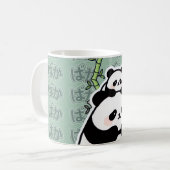 Cute Kawaii Japanese Panda Mug (Devant gauche)