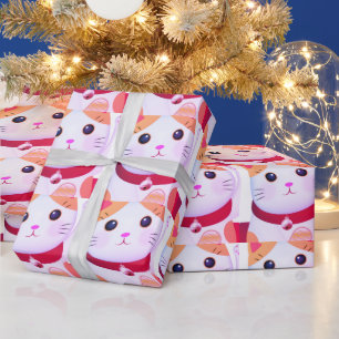 Cute Kawaii Japanse esthetische kat inpakpapier