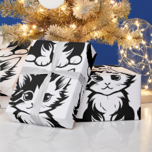 Cute Kawaii Japanse esthetische kat inpakpapier