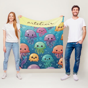 Cute Kawaii Jellyfish Fleece Deken