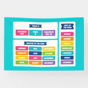 Cute Kawaii Kalender Set Spandoek