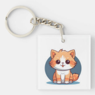 Cute Kawaii Kat Acrylsleutelhanger Sleutelhanger