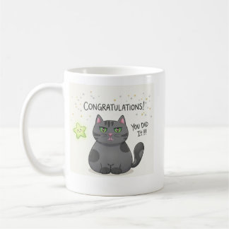 Cute Kawaii Kat Aesthetic Print Koffiemok
