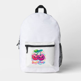 Cute Kawaii Kersen Schoolrugzak Bedrukte Rugzak
