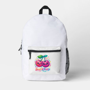 Cute Kawaii Kersen Schoolrugzak Bedrukte Rugzak