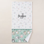 Cute Kawaii Kitten (Serviette de bain)
