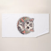 Cute Kawaii Kitten (Serviette de bain)