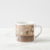Cute Kawaii Kitten Coffee Mug | Adorable Cat Lover Espresso Kop (Rechts)