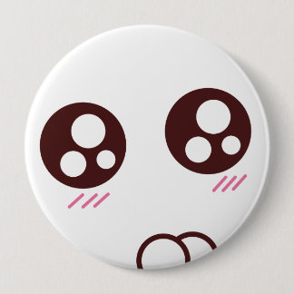 Cute Kawaii kitten emoji Ronde Button 4,0 Cm