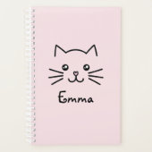 Cute Kawaii Kitten Visage de chat avec nez de coeu (Devant)