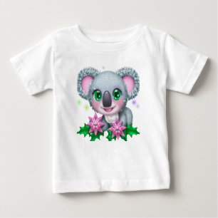 Cute Kawaii Koala Beer met bloemen