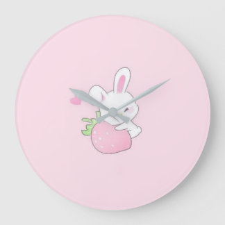 Cute Kawaii Konijn klok - Pastel Roze