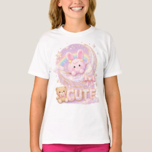 Cute Kawaii Konijn Maan T-Shirt ⭐