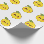 Cute Kawaii Lemon Cadeaupapier (Hoek)