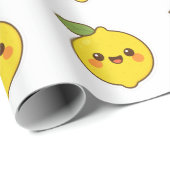 Cute Kawaii Lemon Cadeaupapier (Rol Hoek)