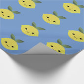 Cute Kawaii Lemon Cadeaupapier (Hoek)