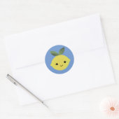 Cute Kawaii Lemon Ronde Sticker (Envelop)