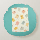 Cute Kawaii Livres Coussin (Devant)