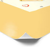 Cute Kawaii Livres Glossy Poster (Coin)