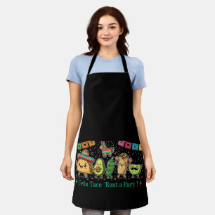 Cute Kawaii Mexicaans Eetfestijn - Taco Burrito Av Schort