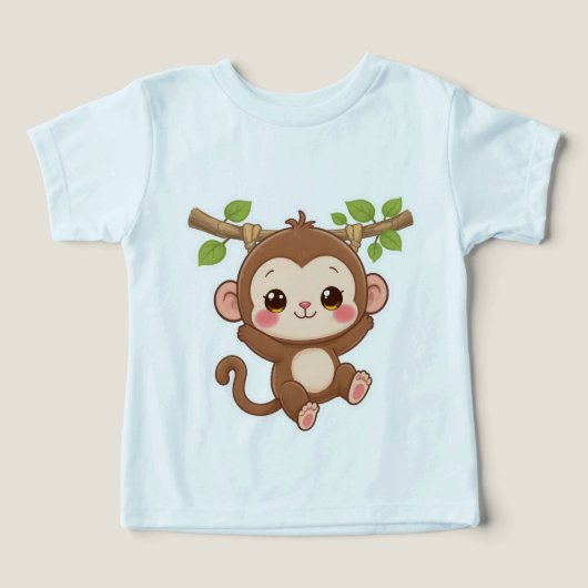 Cute Kawaii Monkey (Design voorkant)