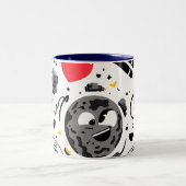 Cute Kawaii Moon Cartoon Coffee Mug (Centre)
