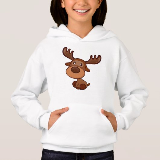 Cute Kawaii Moose Elk Deer Funny Alaska Moose (Devant)