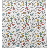 Cute Kawaii Motif rideau de douche (Devant)