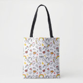 Cute Kawaii Motif sacs monogrammes personnalisés (Devant)