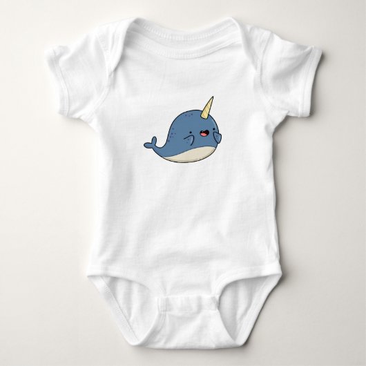 Cute Kawaii Narwhal Romper (Voorkant)