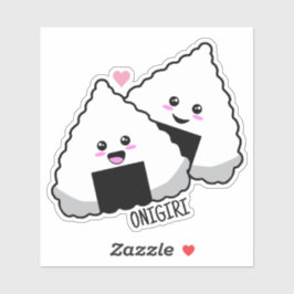 Cute Kawaii Onigiri Japanese Food Sticker