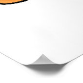 Cute Kawaii Oranje Fish Poster (Hoek)