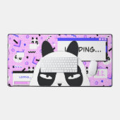 Cute Kawaii ours Panda violet (Clavier et souris)