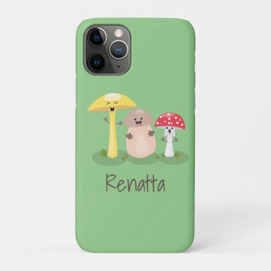 Cute kawaii paddenstoel Case-Mate iPhone case (Achterkant)