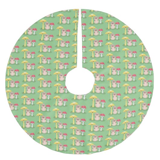 Cute kawaii paddenstoel kerstboom rok (Voorkant)