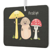 Cute kawaii paddenstoel luchtverfrisser (Links)