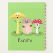 Cute kawaii paddenstoel planner (Achterkant)