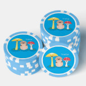 Cute kawaii paddenstoel poker chips (Opstapeling)