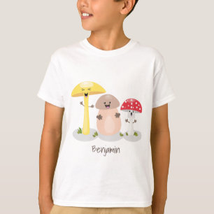 Cute kawaii paddenstoel t-shirt