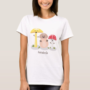 Cute kawaii paddenstoel t-shirt
