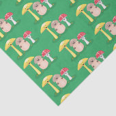 Cute kawaii paddenstoel tissuepapier (Detail)