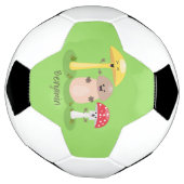 Cute kawaii paddenstoel voetbal (Gedraaid)