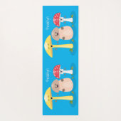 Cute kawaii paddenstoel yogamat (Achterkant)