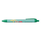 Cute kawaii paddenstoel zwarte inkt pen (Bovenkant)
