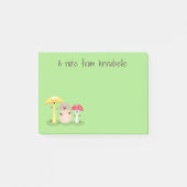 Cute kawaii paddenstoelschimmels cartoon post-it® notes (Voorkant)