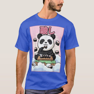 Cute Kawaii Panda Bear Sushi Japanese Aesthetic T- T-shirt