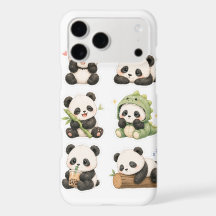 Cute Kawaii Panda Beer Patroon iPhone 17 Pro Max